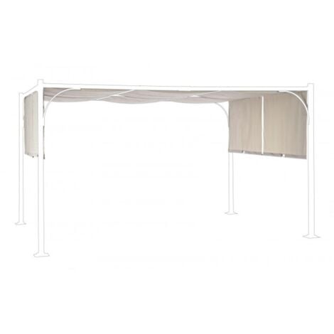 Telo di Ricambio per Gazebo Slide 3x4 Metri Colore Tortora