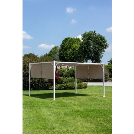 Telo di Ricambio per Gazebo Slide 3x4 Metri Colore Tortora