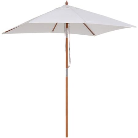 Outsunny Ombrellone da Giardino Inclinabile 2x1.5m, Beige