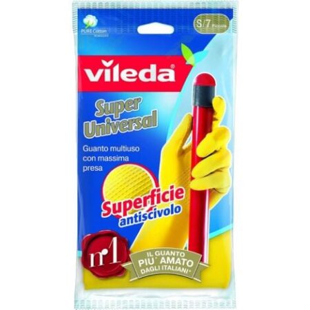VILEDA GUANTI ANTISCIVOLO SUPER GRIP UNIVERSALI TAGLIA PICCOLA S/7