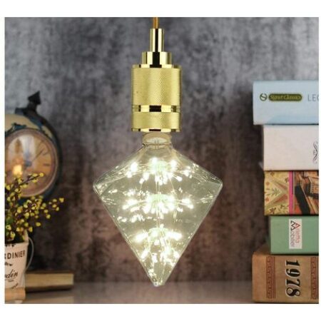 Lampadina led prisma 3W luce calda 2700k attacco E27 stella luminosa BTL-014