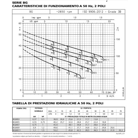 ELETTROPOMPA AUTOADESCANTE INOX LOWARA BGM 7 - BGM 11 (18397V) BGM 7/A HP 1 (18397)