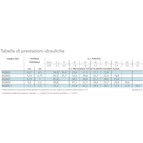 ELETTROPOMPA AUTOADESCANTE INOX LOWARA BGM 7 - BGM 11 (18397V) BGM 7/A HP 1 (18397)