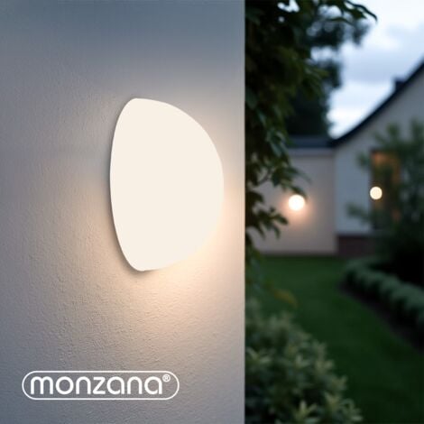 MONZANA® Set di luci solari LED rotonde da giardino 3 unità con sensore senza cablaggio