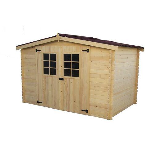 Casetta foresta mod. alpina in legno massello ad incastro 20 mm 300x185 senza pavimento - Foresta
