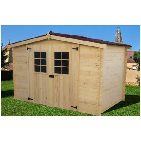 Casetta foresta mod. alpina in legno massello ad incastro 20 mm 300x185 senza pavimento - Foresta