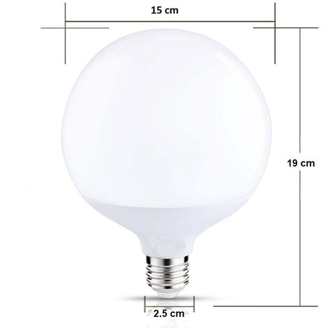 Lampadina Led 30w Luce Fredda Globo G150 Lampada Sfera Bianca Attacco E27 DR