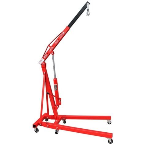 Gru idraulica pieghevole gruetta per officina sollevamento motori 2000 kg