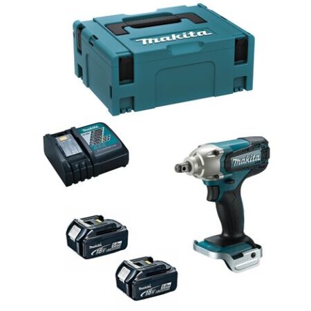 Avvitatore ad Impulsi MAKITA DTW190RTJ (2 x 5,0 Ah + DC18RC + MAKPAC 2)