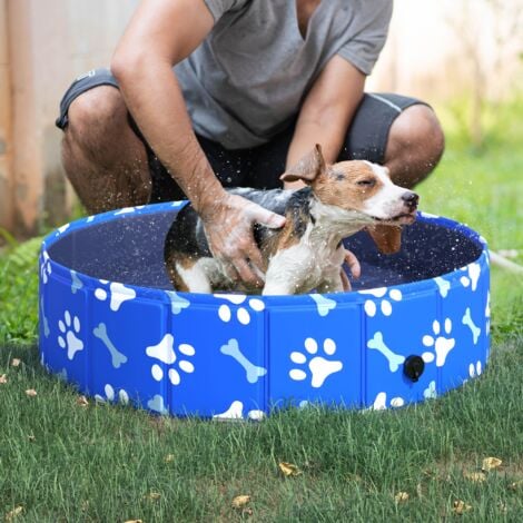 PawHut Piscina Rigida per Cani Taglia Piccola 25kg in Plastica
