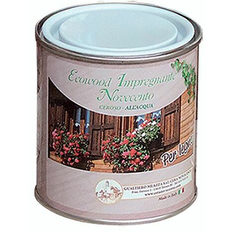 IMPREGNANTE CEROSO ALL'ACQUA 'Ecowood' - ml. 750 noce medio