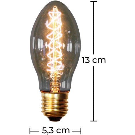 Lampadina Edison Vintage - Candle  Trasparente - Ottone, Vetro, Metallo