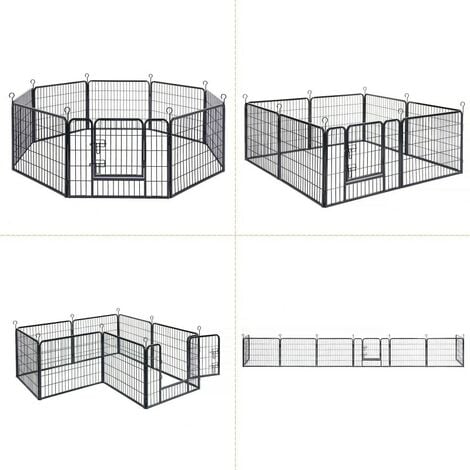 RECINTO cuccioli animali, cani, gatti, MODULABILE DA ESTERNO 8 PANNELLI 80x80 cm