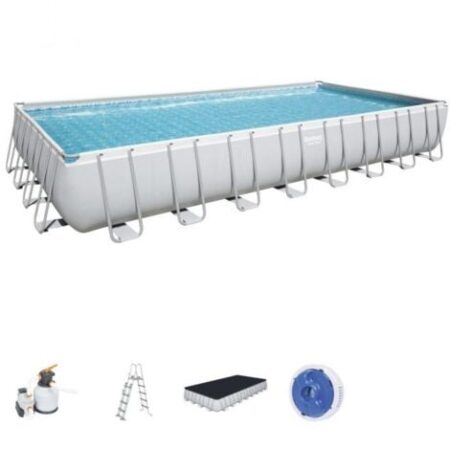 Bestway Piscina Fuori Terra Power Steel - Rettangolare - 956x488 cm