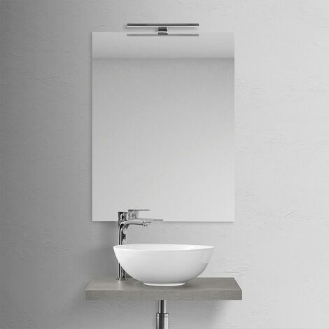 Lavamani da appoggio a bacinella 40 cm in ceramica bianco lucido