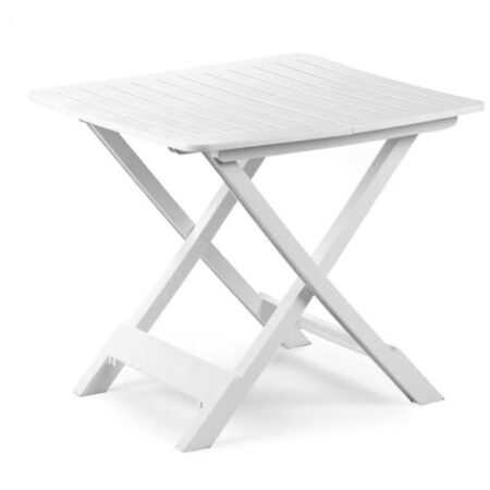 MAURY'S ANIENE TAVOLO PIEGHEVOLE RESINA BIANCO 80X72X70 CM