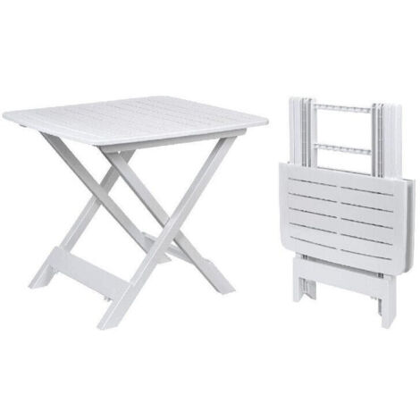MAURY'S ANIENE TAVOLO PIEGHEVOLE RESINA BIANCO 80X72X70 CM