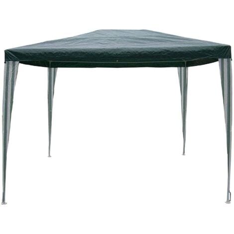 GAZEBO IN ACCIAIO verde - 3x2 MT 2,6h - con tubolari - MACON