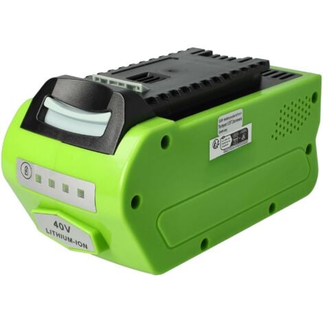 vhbw Batteria compatibile con Greenworks G40HTK2, G40LM35, G40LM35K2, G40LM35K2X, G40LM41 attrezzi da lavoro (4000mAh, 40V, Li-Ion)