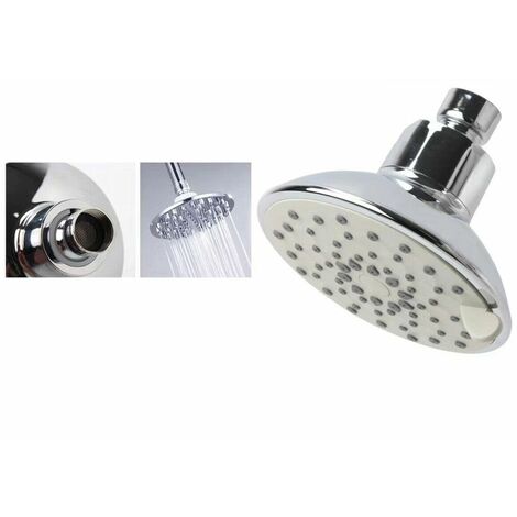 Soffione doccia multigetto orientabile rotondo 105mm bagno DGO-185
