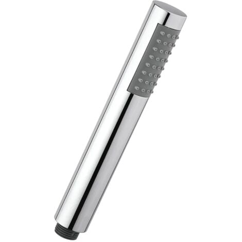 Set doccia cromo con doccino tondo, presa acqua e flessibile acciaio