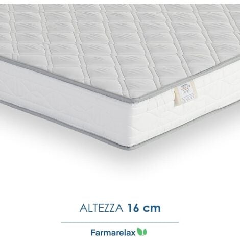 Farmarelax - Materasso In Farmafirm - anatomico e confortevole - h16 cm - spedito sottovuoto - singolo 80x190
