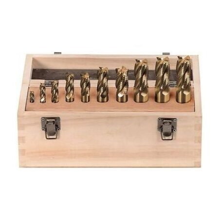 SERIE SET 10 FRESE FRONTALI A CANDELA PER FRESARE A 4 TAGLIENTI FERVI F001/10