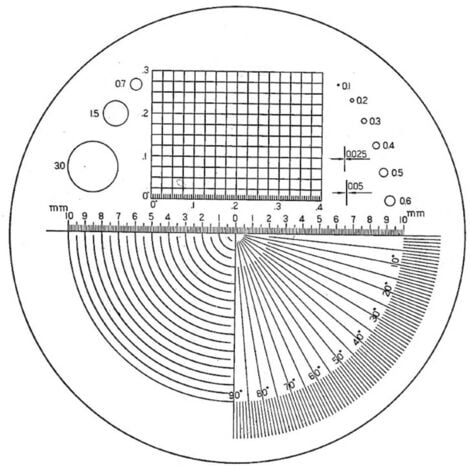 Eschenbach 115202 Scala di precisione per lenti d'ingrandimento Lente: (Ø) 23 mm