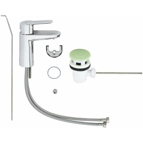 Miscelatore monocomando Grohe Bauedge 23328000 cromo taglia S per lavabo