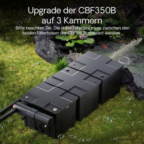 SunSun Set di upgrade 2 per filtro bio a flusso continuo CBF-350C per aumento di volume a 90.000 l
