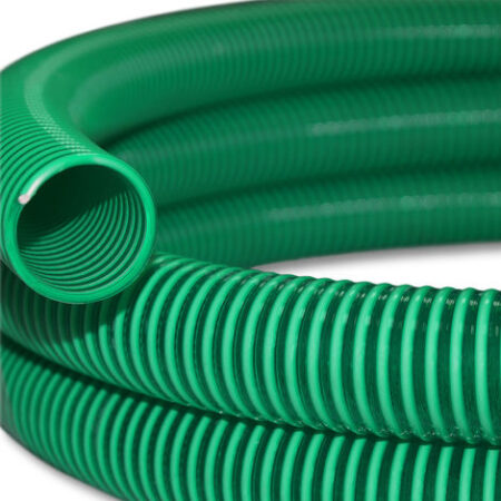 Wiltec Tubo spiralato per aspirazione, verde, da 5m Ø 38mm (1 1/2") - Made in Europe