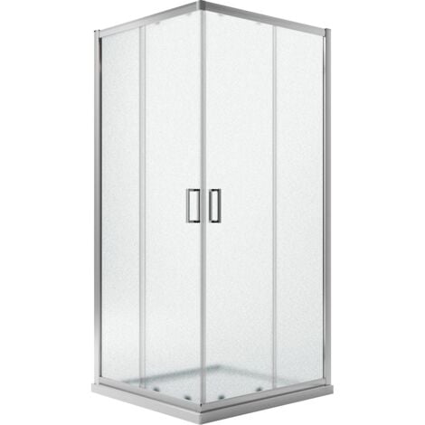 Box doccia angolare stampato h 198 mod. Ready 70x70 cm quadrato