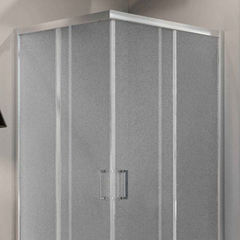 Box doccia angolare stampato h 198 mod. Ready 70x70 cm quadrato