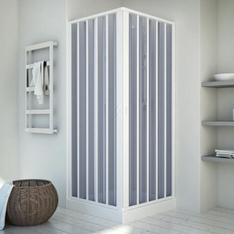 Box doccia pvc a soffietto h 185 mod. Energy Centrale 70x70 cm