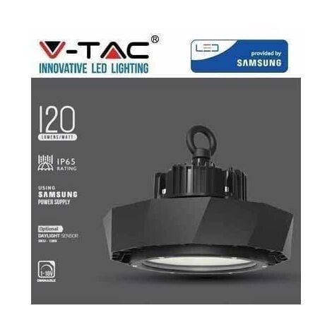V-TAC PRO VT-9-108 Lampada industriale LED campana ufo 100W chip samsung 180lm/W smd bianco freddo 6400K dimmerabile - SKU 576