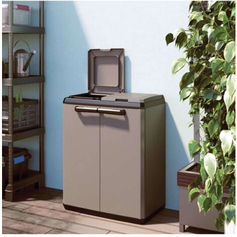 Keter Split Cabinet Recycling Basic - Armadio Per La Raccolta Differenziata - ISTA 6 - 68X39X85H
