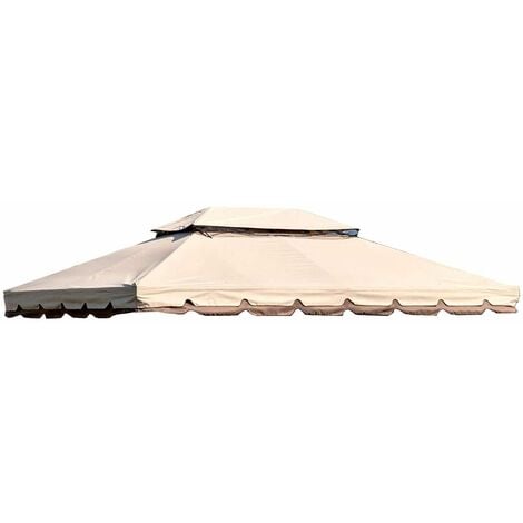Telo Copertura Gazebo 3X4 300gr Ricambio Camino Antivento Antipioggia 3 x 4 mt