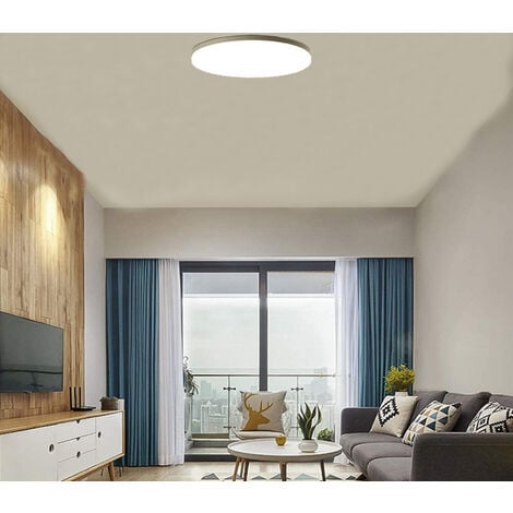 Plafoniera LED Soffitto 50W Applique Lampada Rotonda Moderna Bianca Luce Fredda