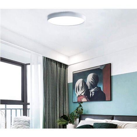 Plafoniera LED Soffitto 50W Applique Lampada Rotonda Moderna Bianca Luce Fredda