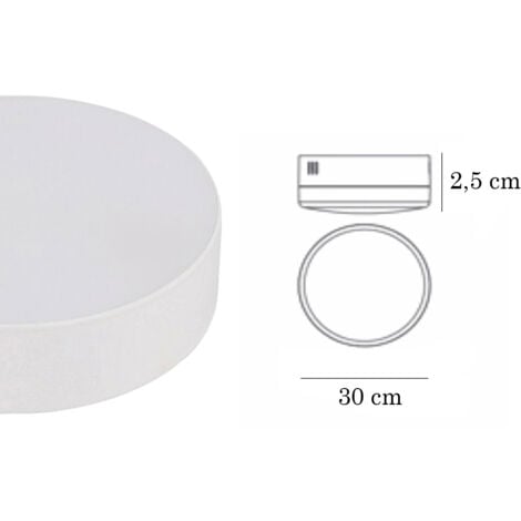 Plafoniera LED Soffitto 50W Applique Lampada Rotonda Moderna Bianca Luce Fredda