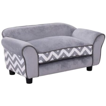 DIVANETTO CUCCIA PER CANI IN COLORE GRIGIO 73.5X41X33 CM