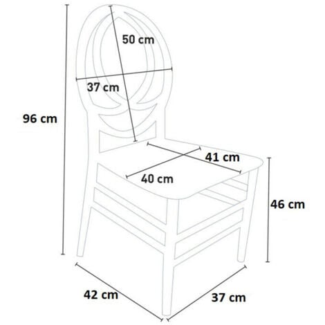 Sedia bianca con cuscino similpelle new phoenix in plastica monoblocco
