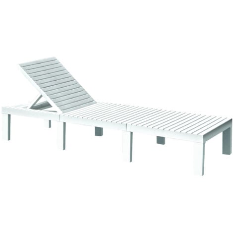LETTINO SDRAIO PRENDISOLE IN RESINA HAITI BIANCO 195 X 65 X H78 CM