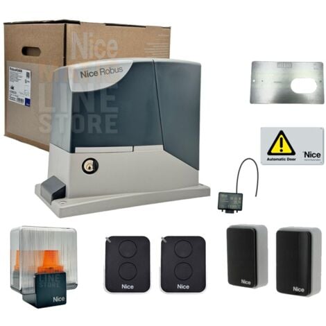 Kit ROBUS BD NICE Automazione cancello scorrevole 400 Kg - RB400BDKCE