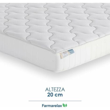Farmarelax - Materasso in Memory foam adattivo - doppio comfort - h20 cm - spedito sottovuoto - singolo 80x190