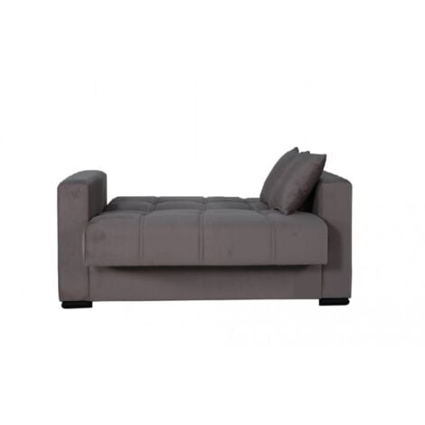 Divano letto due posti 152x85 cm colore beige scuro - Iseo