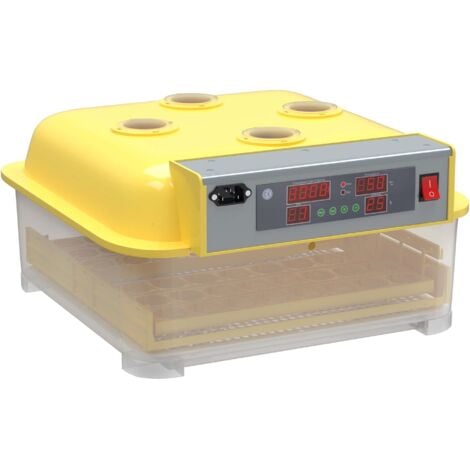 Wiltec Incubatrice automatica per 48 uova, con regolazione temperatura e umidità, Covatrice