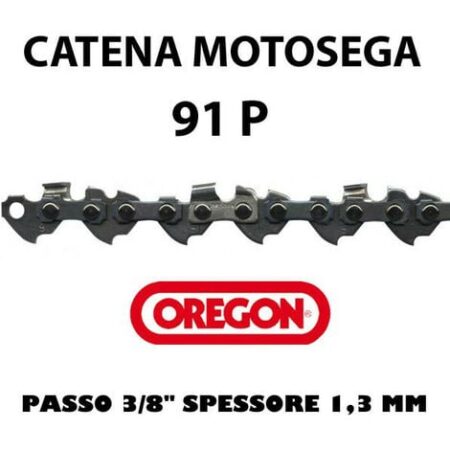 Catena Oregon per motosega 91 P passo 3/8" spessore 1,3  Maglie: 40