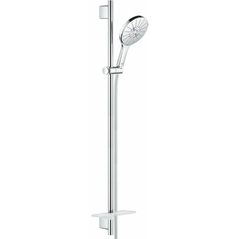 Grohe Rainshower SmartActive - Set doccetta 150 9,5 l/min, 3 getti, asta 90 cm e flessibile, cromo 26594000