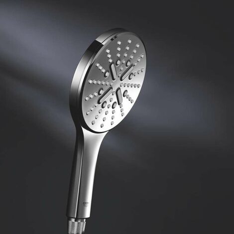 Grohe Rainshower SmartActive - Set doccetta 150 9,5 l/min, 3 getti, asta 90 cm e flessibile, cromo 26594000